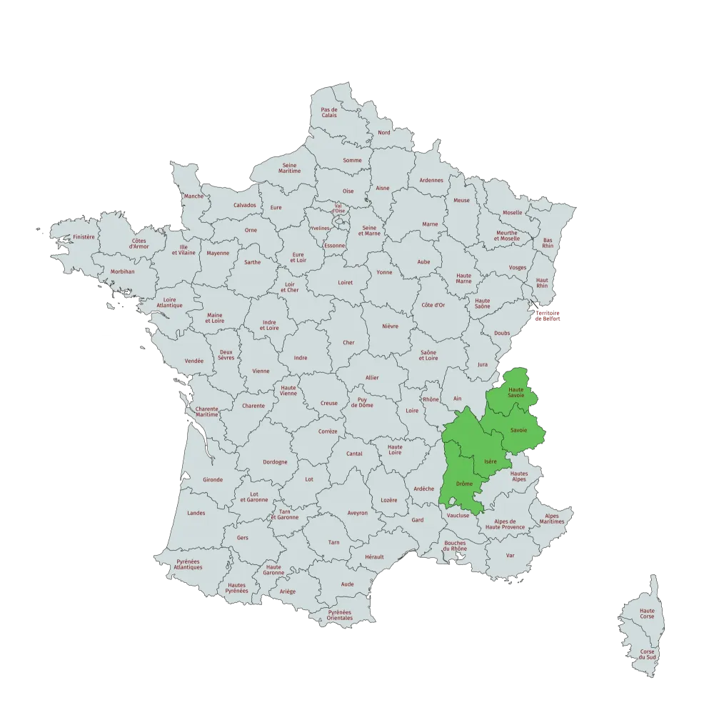 carte département